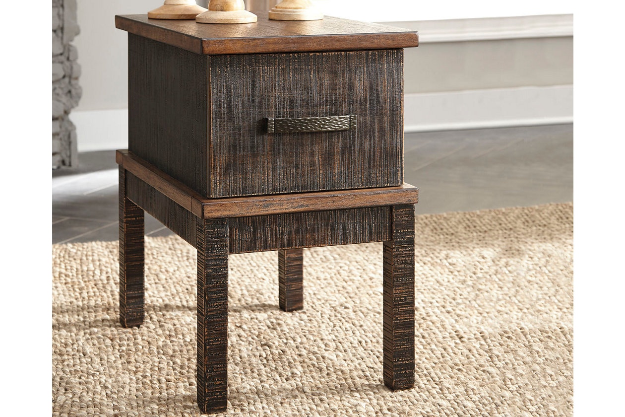 Ashley Stanah Stanah Chairside End Table with USB Ports and